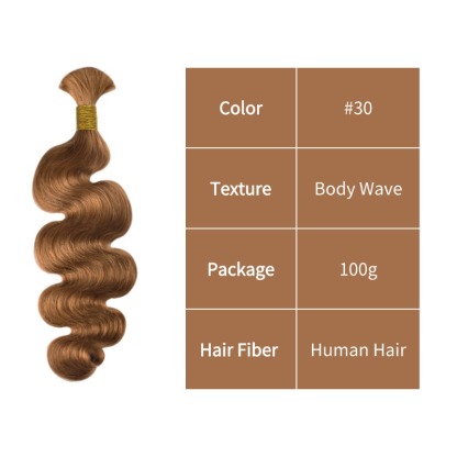 Body Wave Bulk Human Hair - #30 Hair Extensions