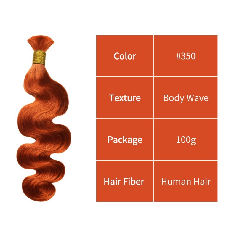 Body Wave Bulk Human Hair - #350 Hair Extensions