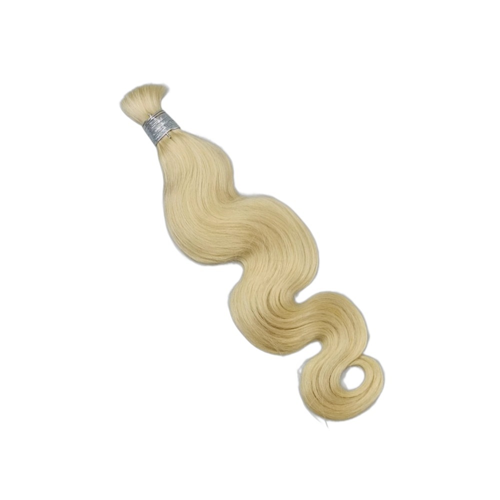 Bulk Human Hair - #613 Blonde Body Wave Braiding Hair