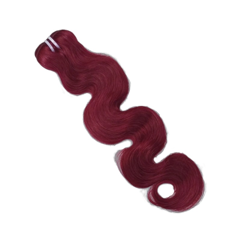 Sew In Hair Extensions - #99J Body Wave Human Hair