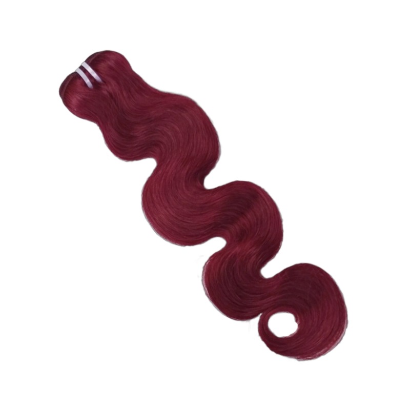 Sew In Hair Extensions - #99J Body Wave Human Hair