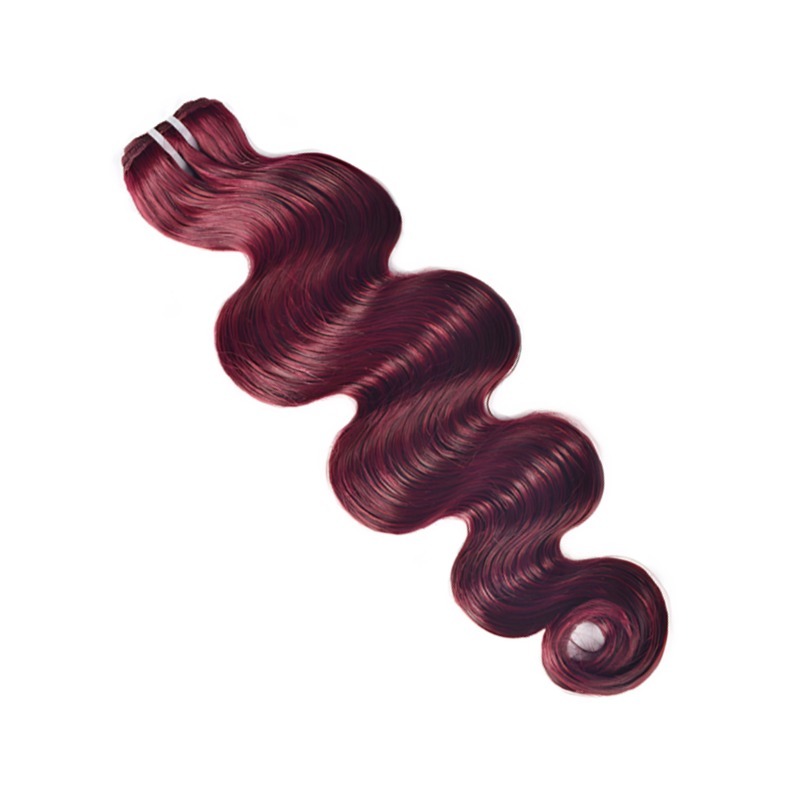 Sew In Hair Extensions - #99J Body Wave Human Hair