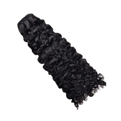 Sew In Hair Extensions - #1B Burmese Curly Human Hair