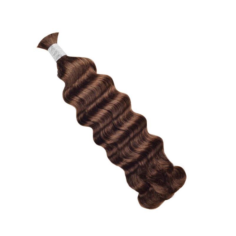 Loose Deep Wave Bulk Human Hair - #4 Hair Extensions