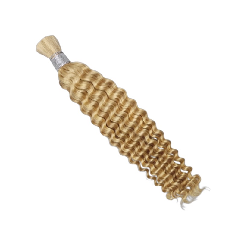 Bulk Human Hair - #27/613 Deep Wave Braiding Hair