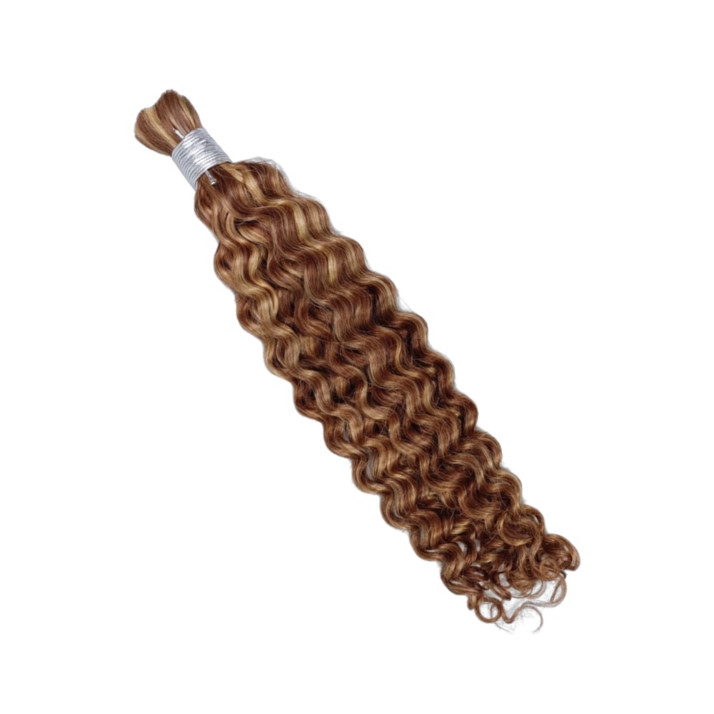 Bulk Human Hair - #27/30 Deep Curly Braiding Hair