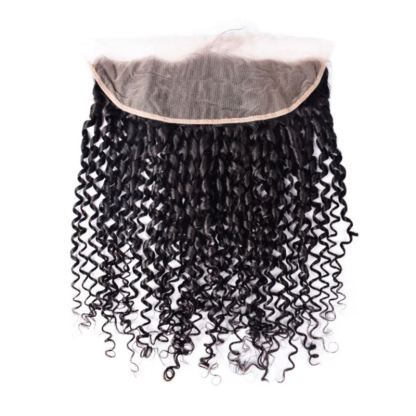 Lace Frontal - #1B Bouncy Curly Human Hair(13x4 13x6)