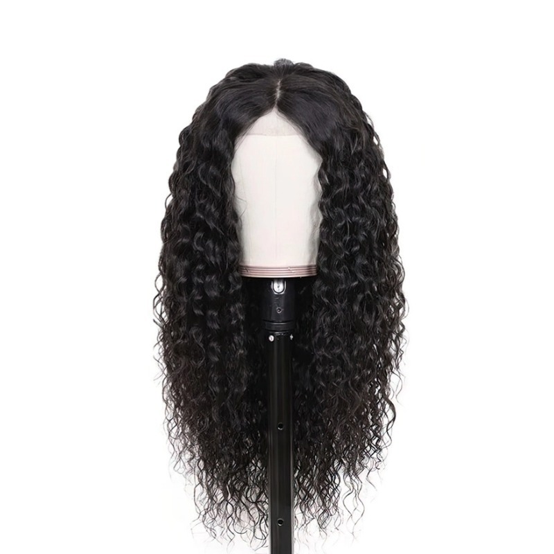 13x4 HD Lace Front Wig - #1B Italian Curly Human Hair Wig