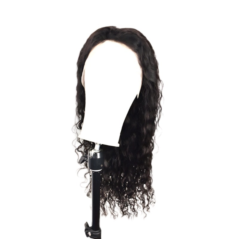 13x4 HD Lace Front Wig - #1B Water Wave Human Hair Wig