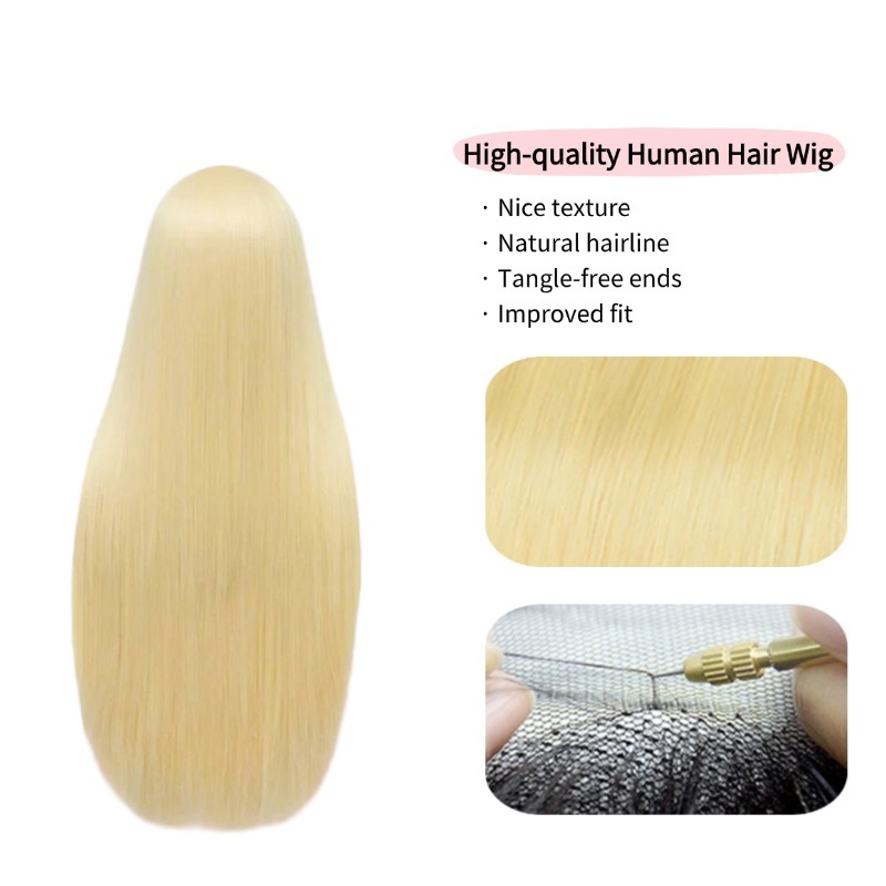 13x4 HD Lace Front Wig - #613 Straight Human Hair Wig