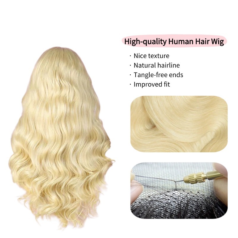 13x4 HD Lace Front Wig - #613 Body Wave Human Hair Wig