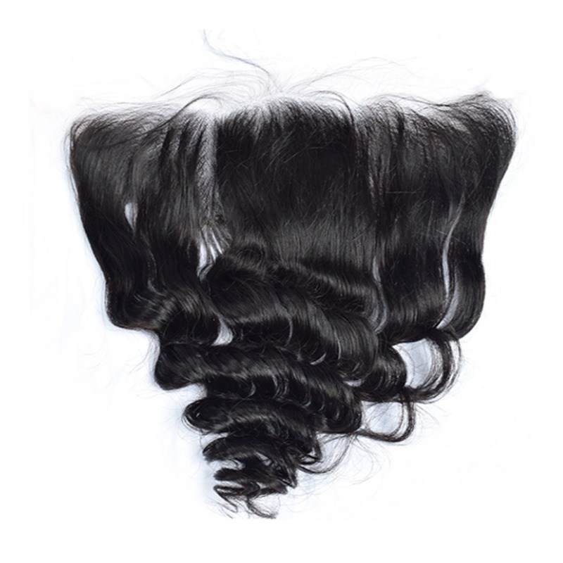 Lace Frontal - #1B Loose Wave Human Hair(13x4 13x6)