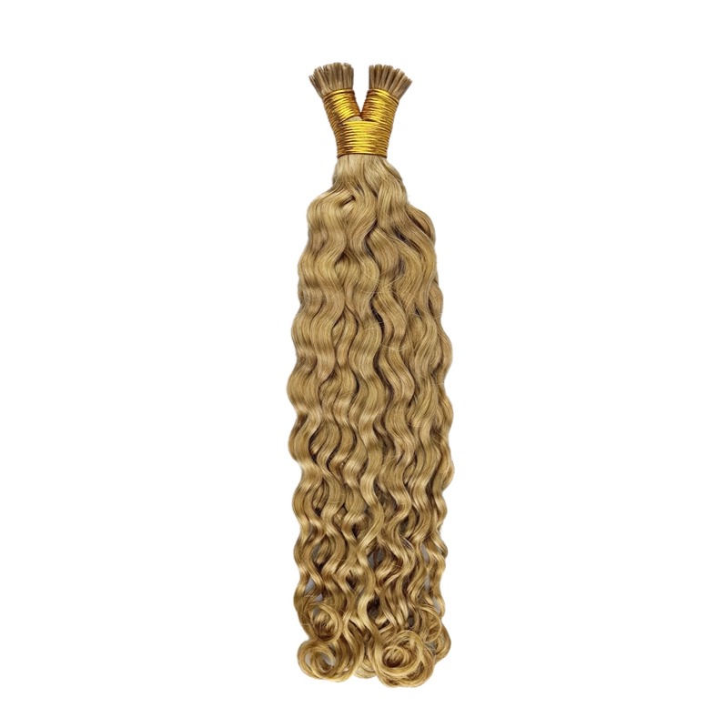 I-Tip Hair Extensions - #27 Italian Curly Human Hair