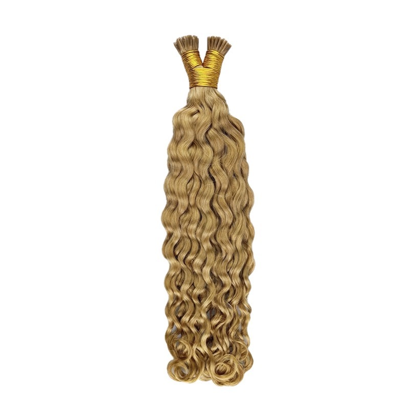 I-Tip Hair Extensions - #27 Italian Curly Human Hair
