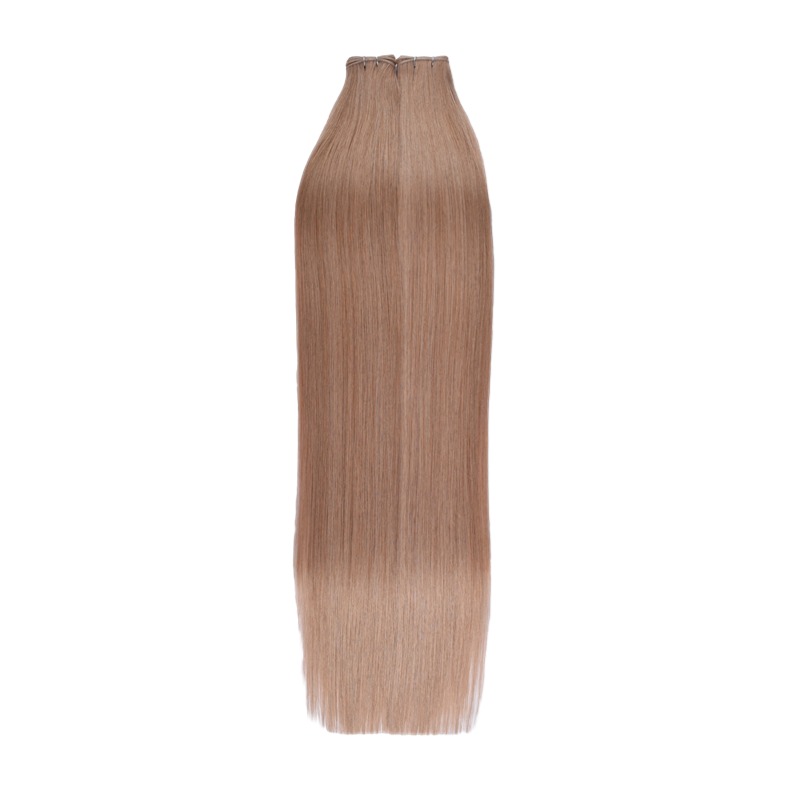 Genius Weft Hair Extensions - #6 Medium Brown Straight Hair