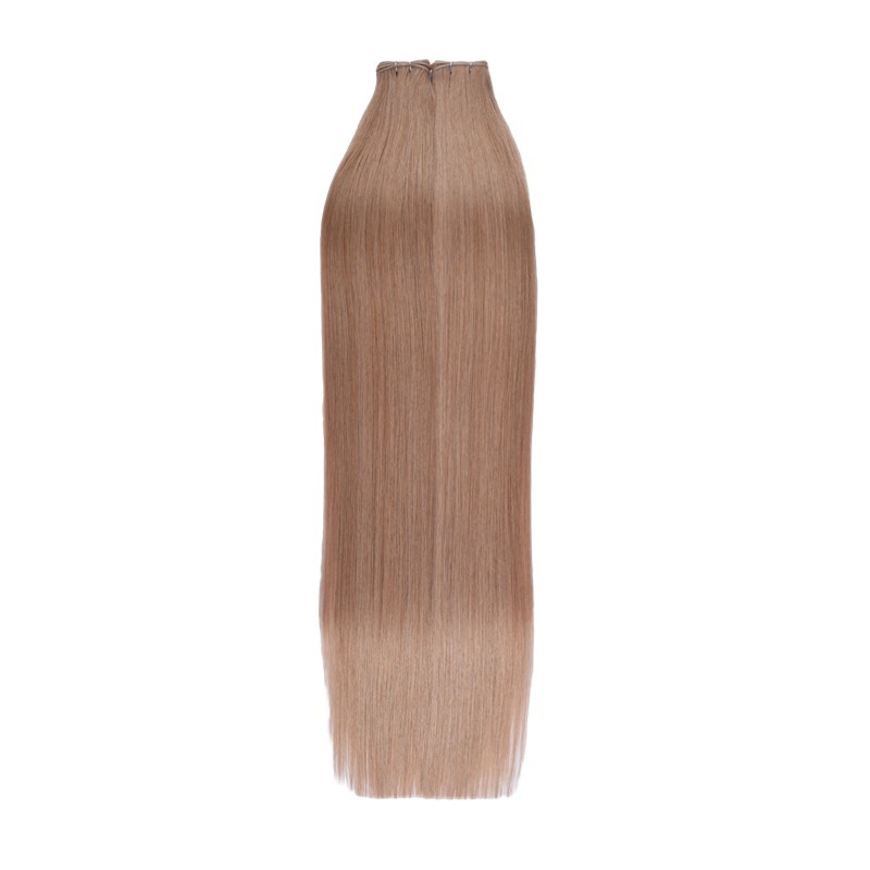 Genius Weft Hair Extensions - #6 Medium Brown Straight Hair