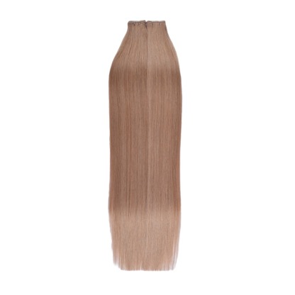 Genius Weft Hair Extensions - #6 Medium Brown Straight Hair