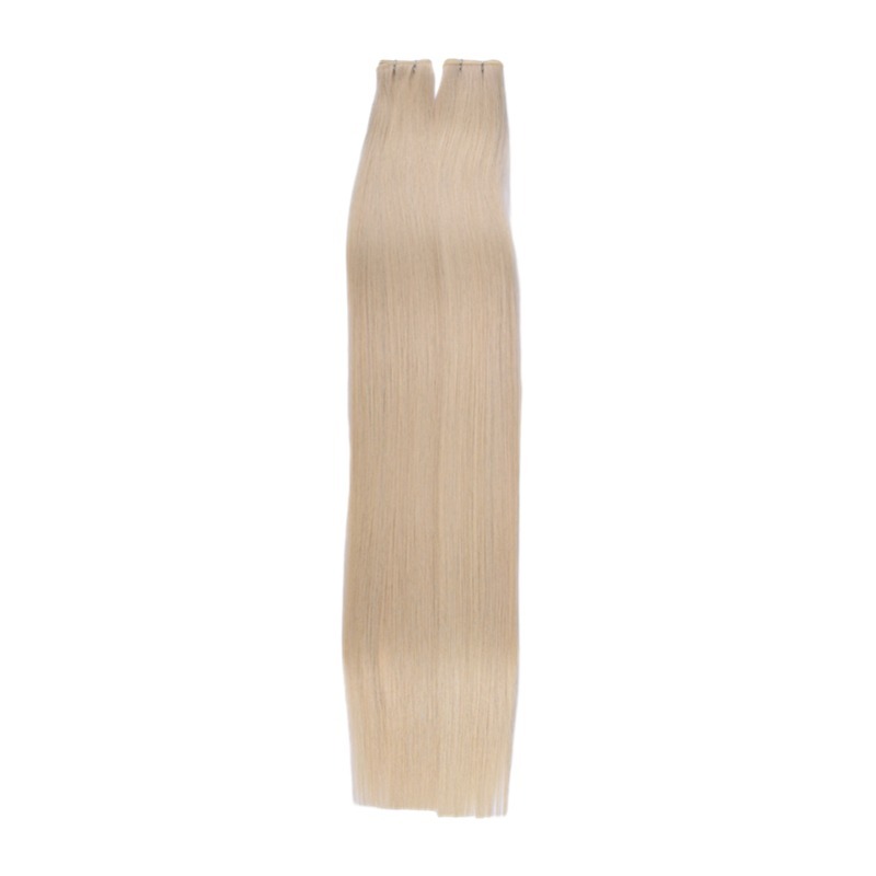 Genius Weft Hair Extensions - #60 Platinum Blonde Straight Hair