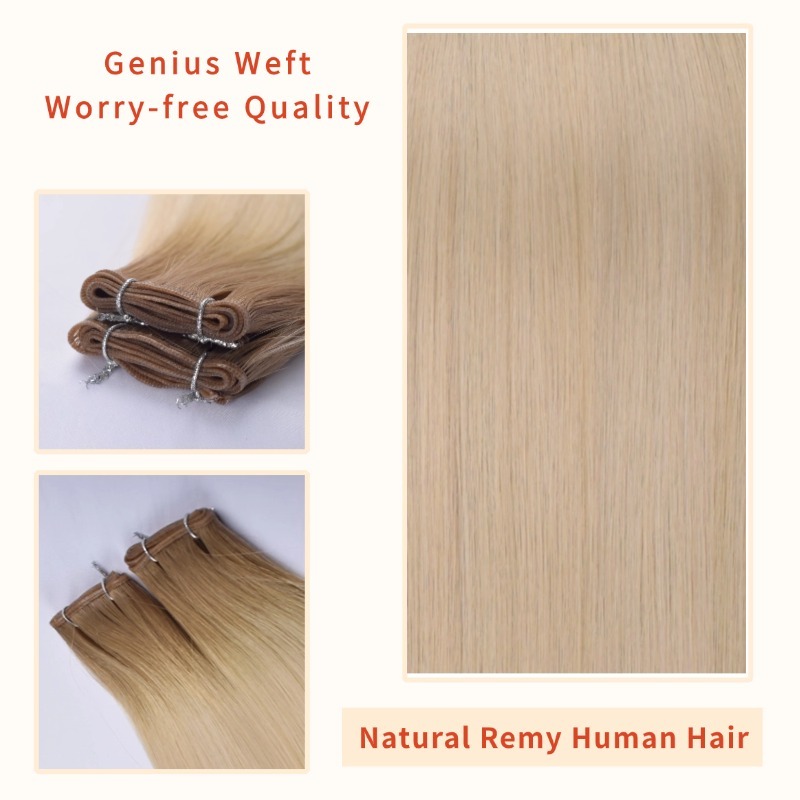Genius Weft Hair Extensions - #T9/60 Straight Human Hair