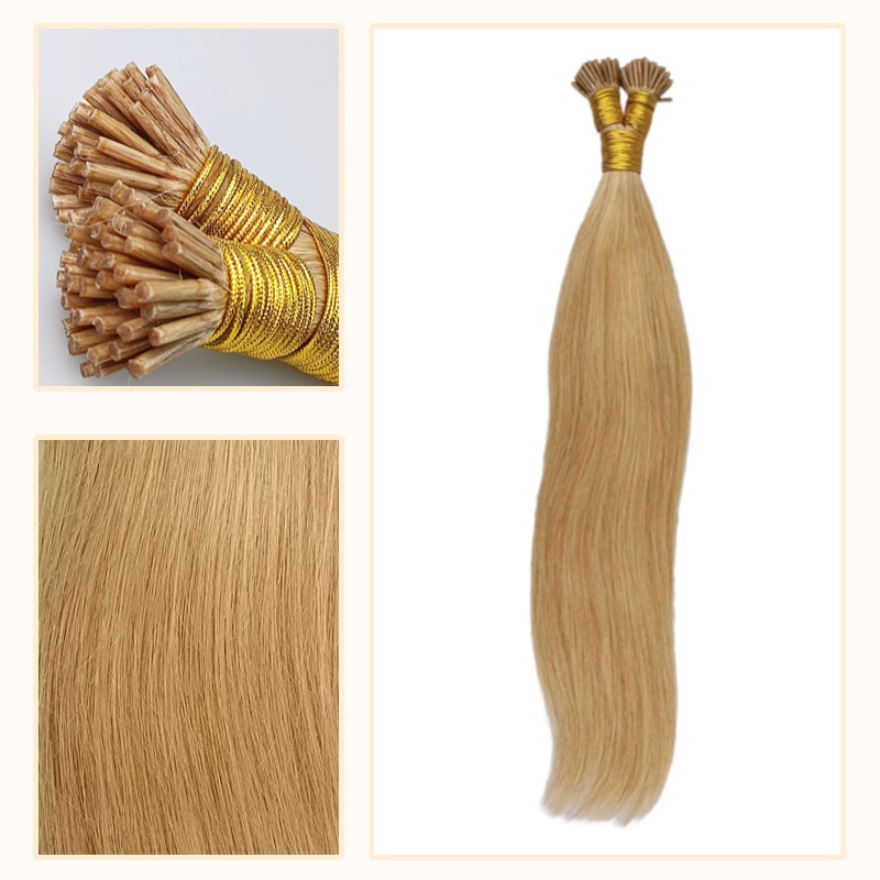 I-Tip Hair Extensions - #27 Straight Human Hair