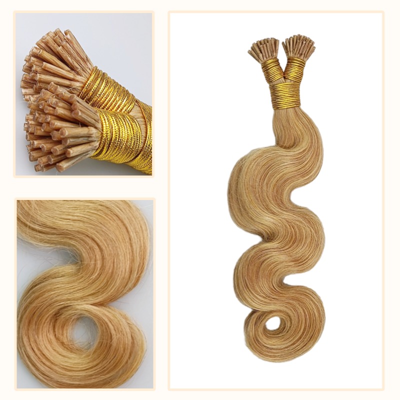 I-Tip Hair Extensions - #27 Body Wave Human Hair