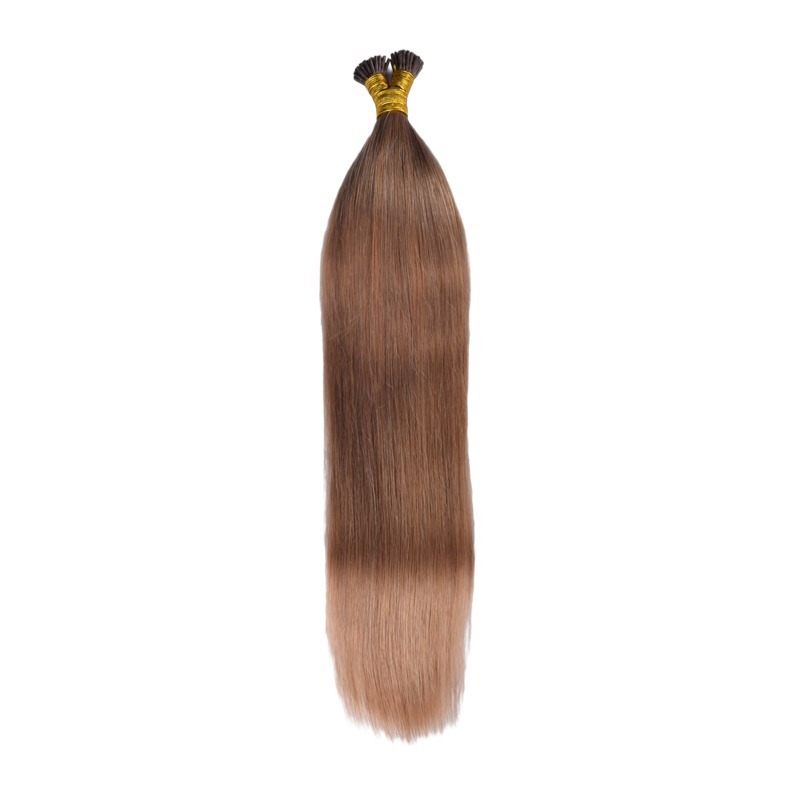 I-Tip Hair Extensions - #6 Straight Human Hair