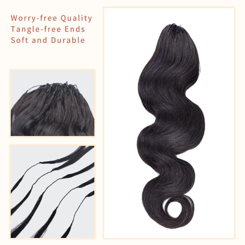 Crochet Braids - #1B Body Wave Human Crochet Hair