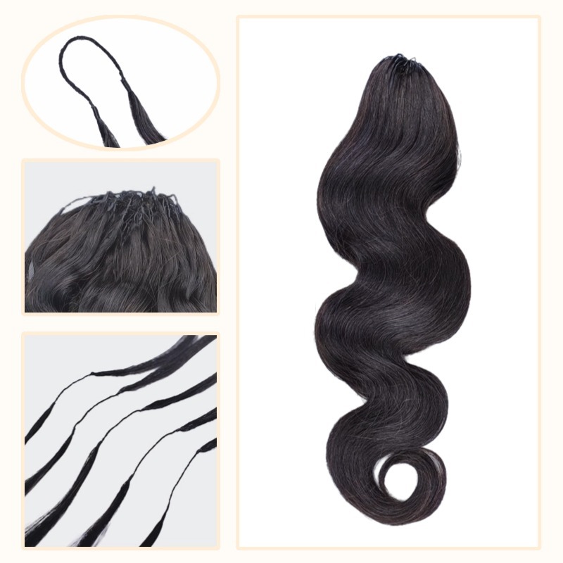 Crochet Braids - #1B Body Wave Human Crochet Hair