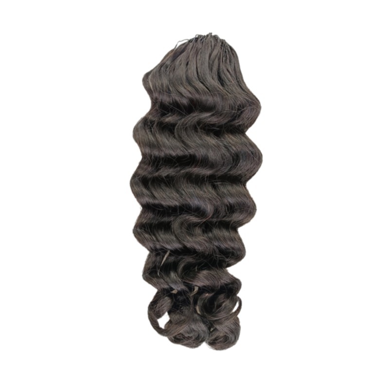 Crochet Hair Extensions - #1B Loose Deep Wave Human Hair