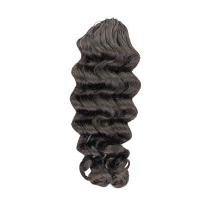 Crochet Hair Extensions - #1B Loose Deep Wave Human Hair