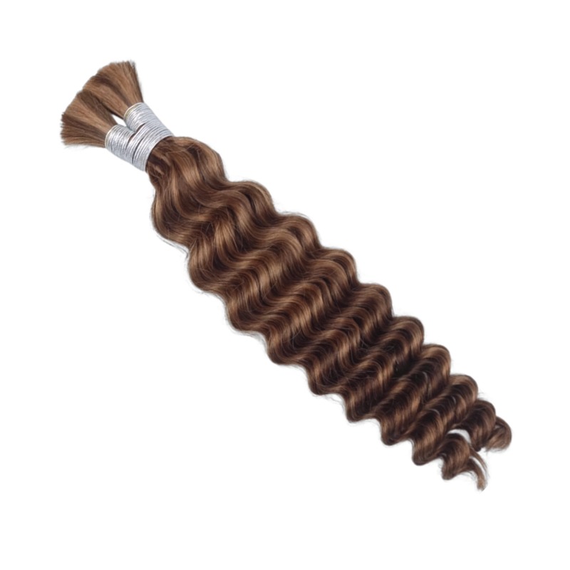 Bulk Human Hair - #4/30 Deep Wave Braiding Hair