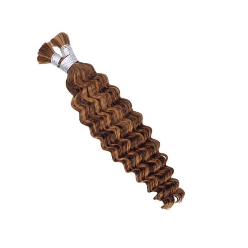 Deep Wave Bulk Human Hair - #P4/30 Braiding Hair
