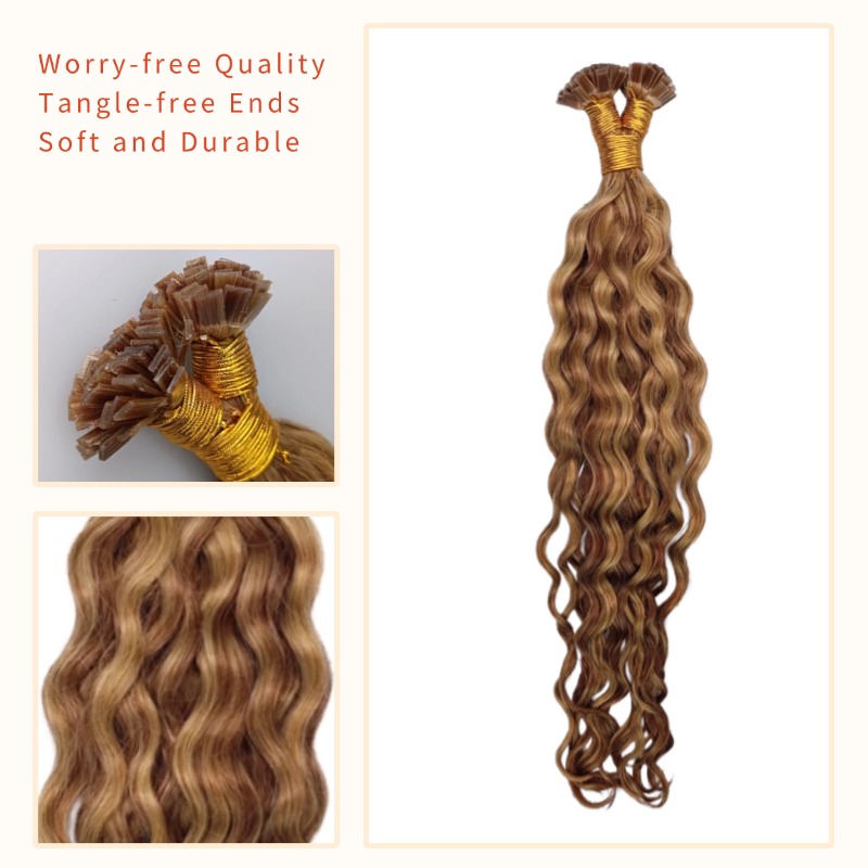 K-Tip Hair Extensions - #27/30 Water Wave Human Hair