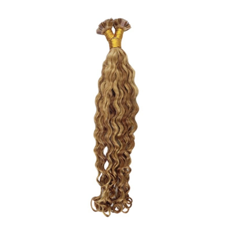 K-Tip Hair Extensions - #P27/30 Italian Curly Human Hair