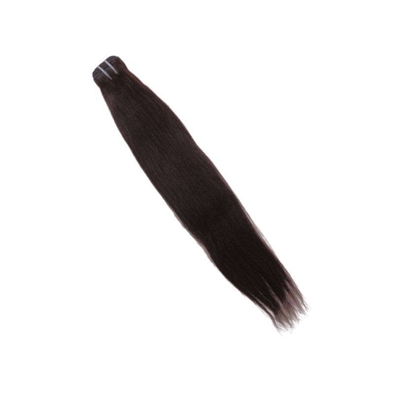 Sew In Hair Extensions - #1B Yaki Straight Human Hair