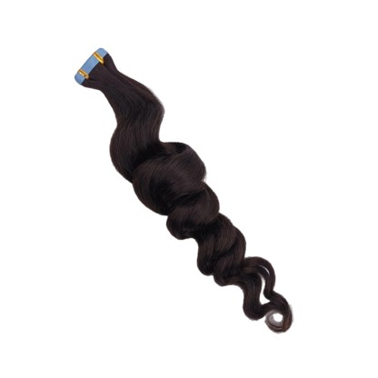 Tape In Hair Extensions - #1B Loose Deep Wave Human Hair