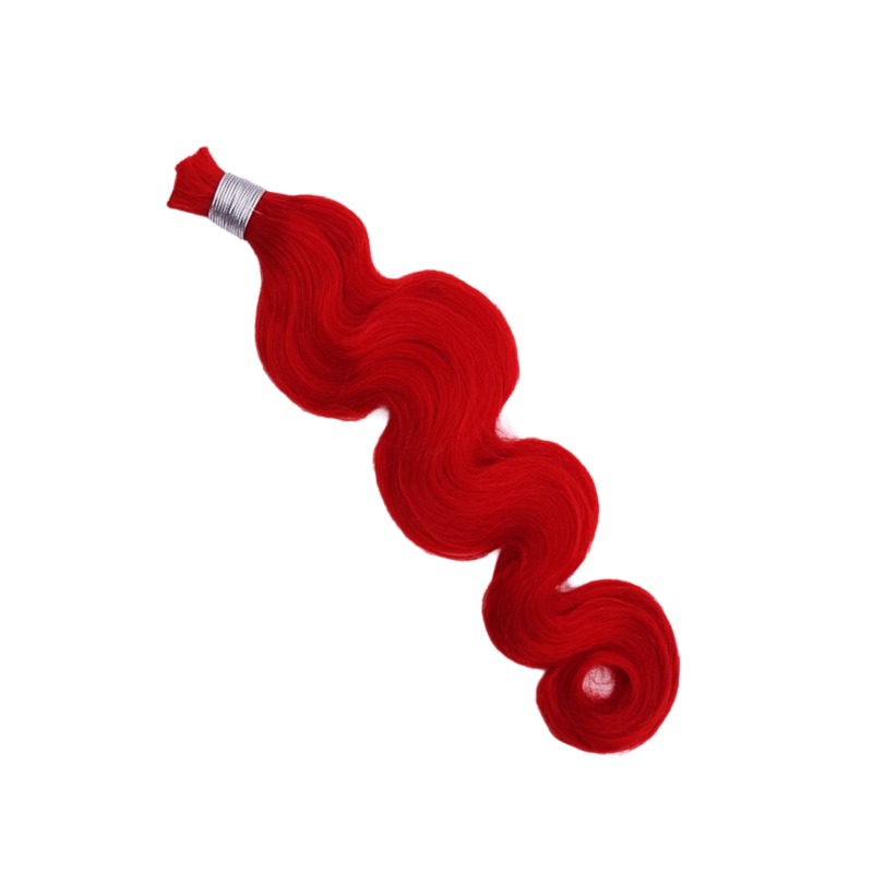 Body Wave Bulk Human Hair - #Red Braiding Hair