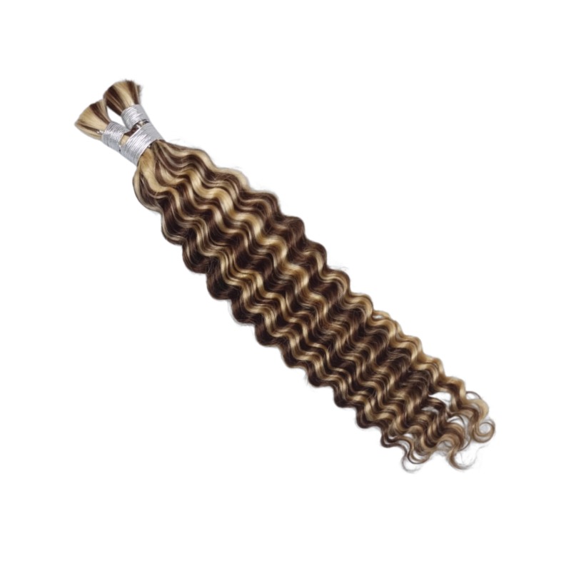 Bulk Human Hair - #4/613 Deep Wave Braiding Hair