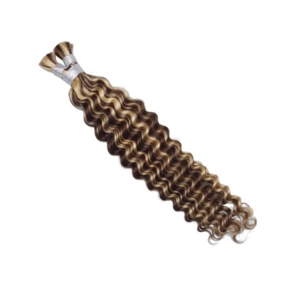 Bulk Human Hair - #4/613 Deep Wave Braiding Hair