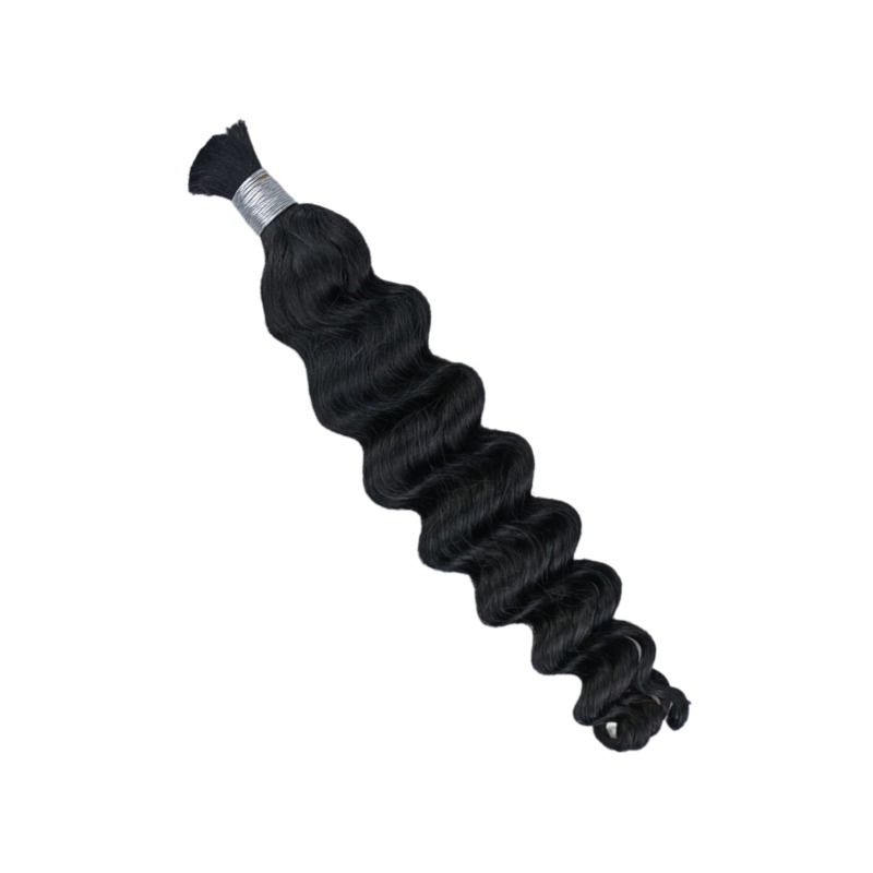 Loose Deep Wave Bulk Human Hair - #1 Braiding Hair