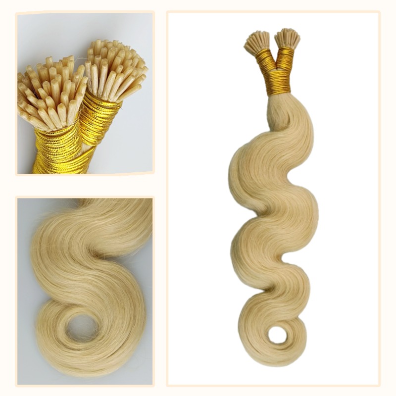 I-Tip Hair Extensions - #613 Body Wave Human Hair