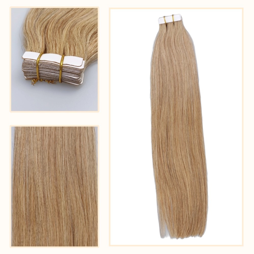 Tape In Hair Extensions - #27 Straight Human Hair