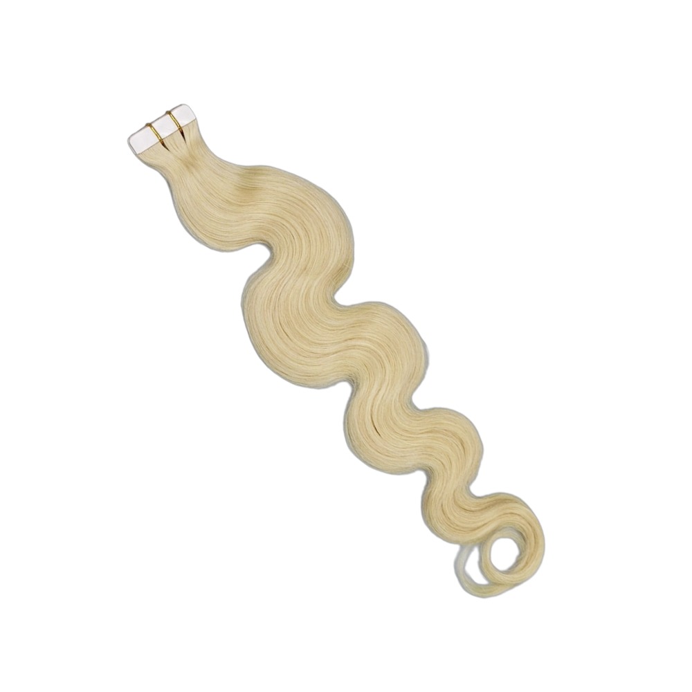 Tape In Hair Extensions - #613 Body Wave Human Hair