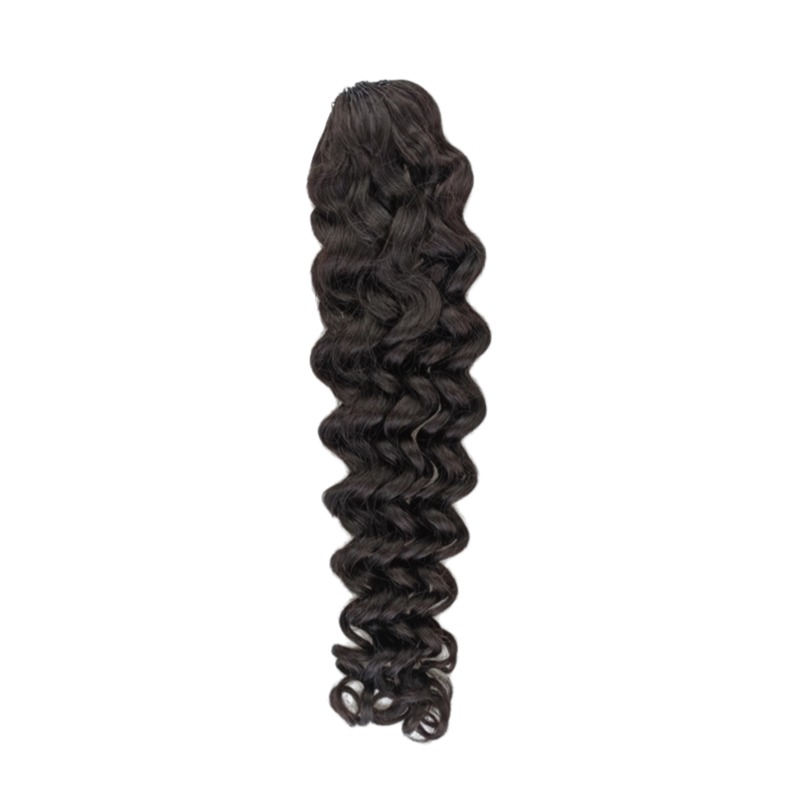 Crochet Braids - #1B Italian Curly Human Hair