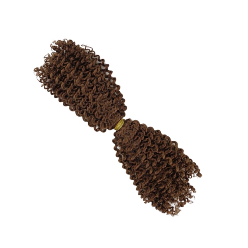 Double-ended Human Braiding Hair - #4 Kinky Curly Hair
