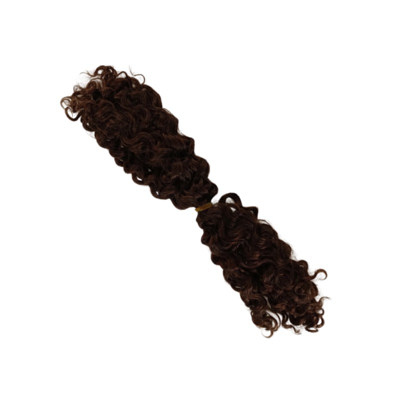 Double-ended Human Braiding Hair - #2 Burmese Curly Hair