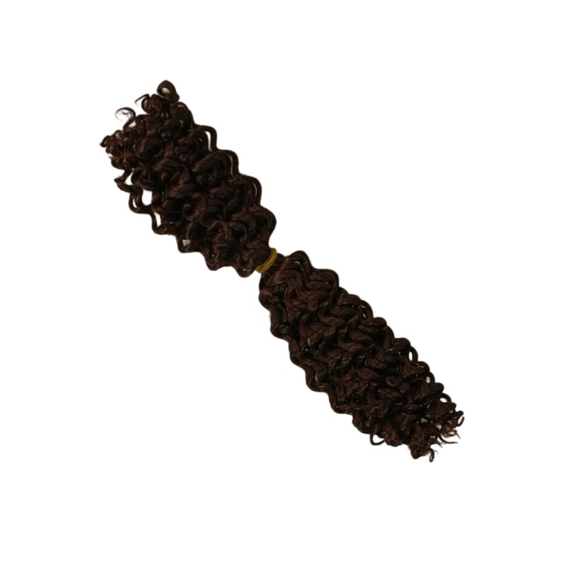 Double-ended Human Braiding Hair - #2 Deep Curly Hair