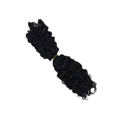 Double-ended Human Braiding Hair - #1 Burmese Curly Hair