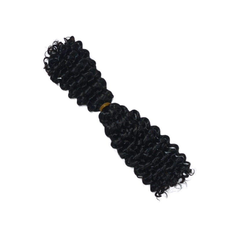 Double-ended Human Braiding Hair - #1 Deep Curly Hair