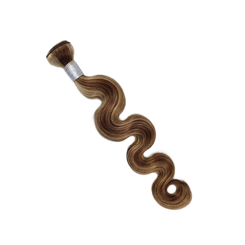 Sew In Hair Extensions - #4/27 Body Wave Human Hair